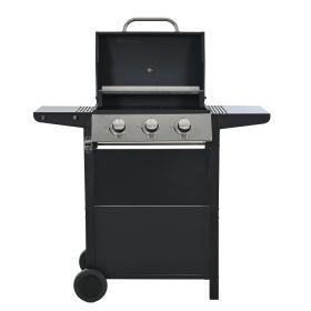 Propane Grill 3 Burner Barbecue Grill Stainless Steel Gas Grill