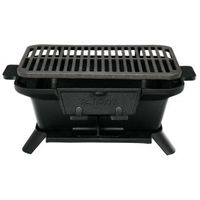 Heavy Duty Cast Iron Tabletop BBQ Grill Stove for Camping Picnic